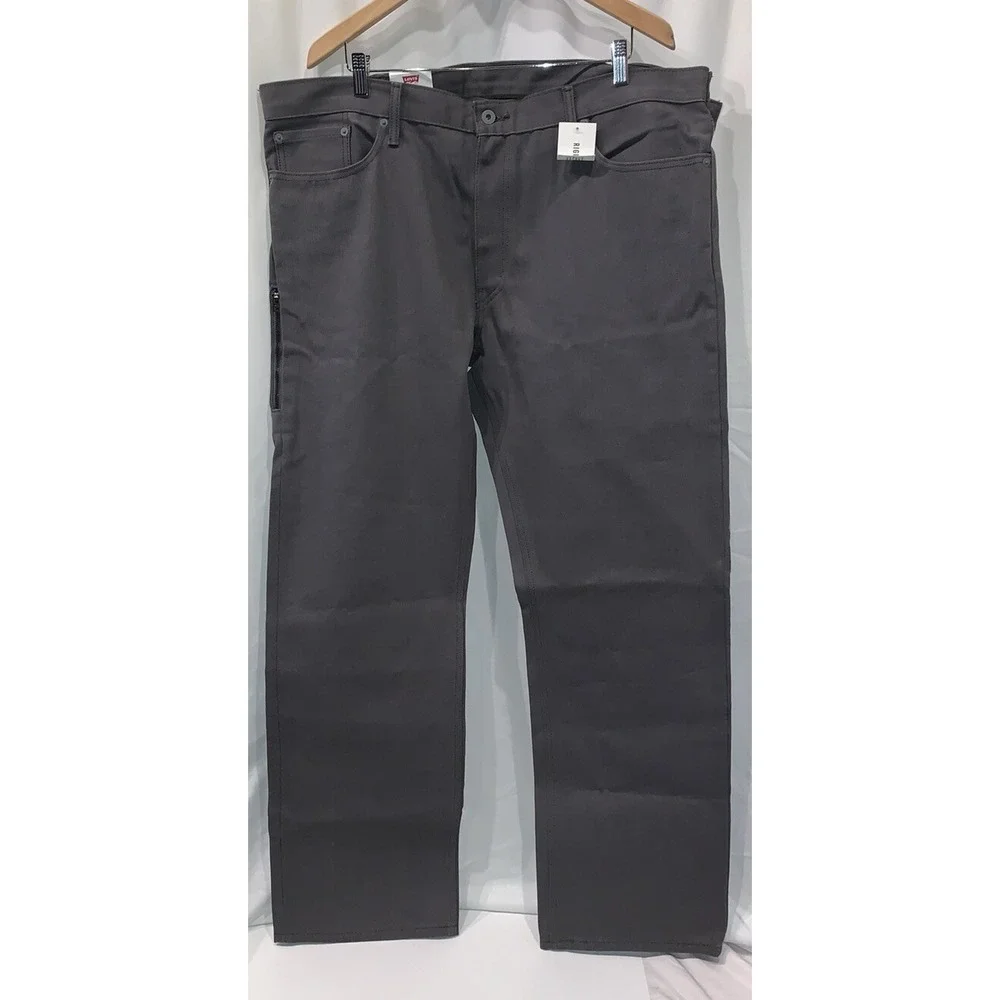Vintage Levis 514 Rigid Slim Straight Blank Red Tab Work Pants Men's 42 X 32 🔥